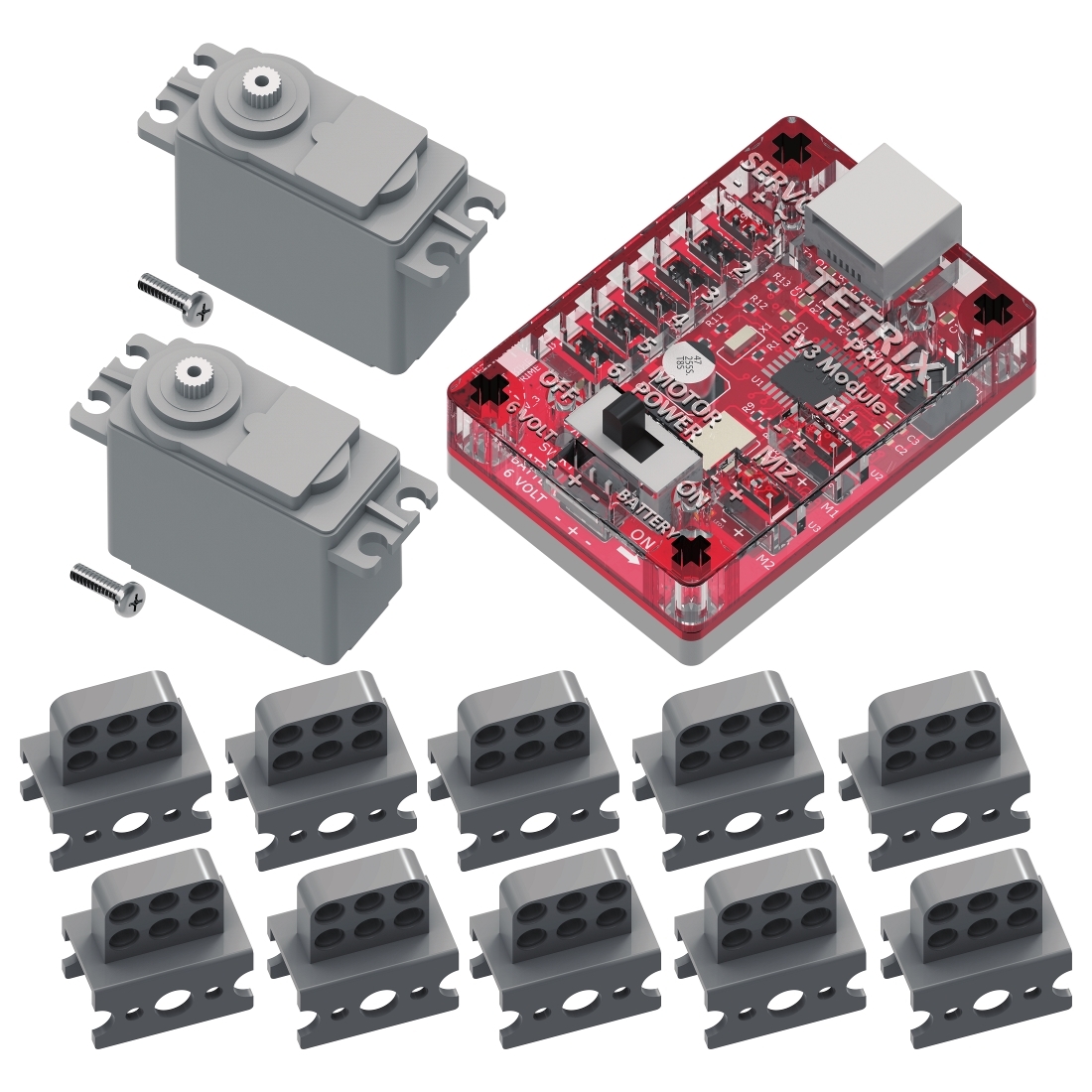 33530 Набор комплектующих к конструкторам серии TETRIX® PRIME и EV3 — изображение 1