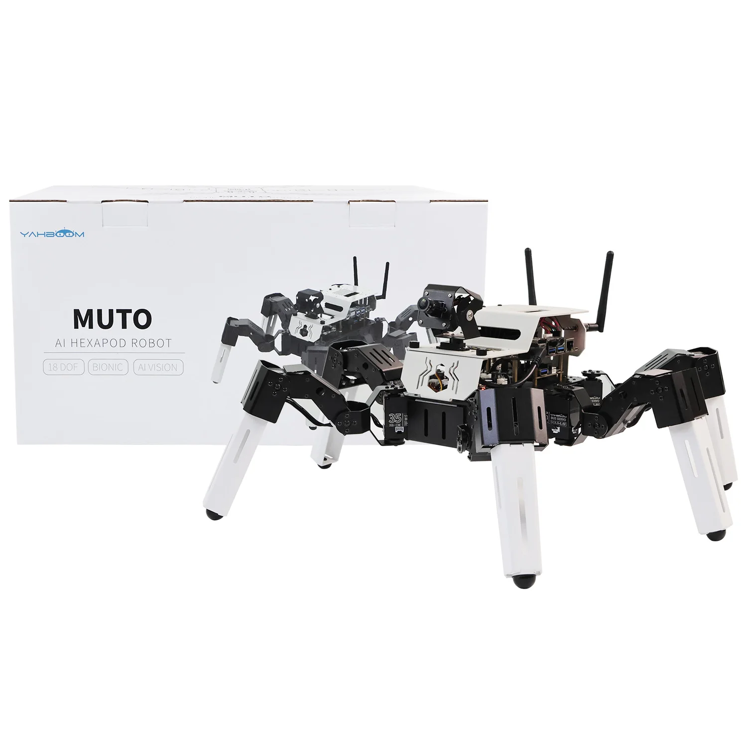 37230 Механический робот Yahboom 18DOF Muto S2 Hexapod Robot (с контроллером) — изображение 1