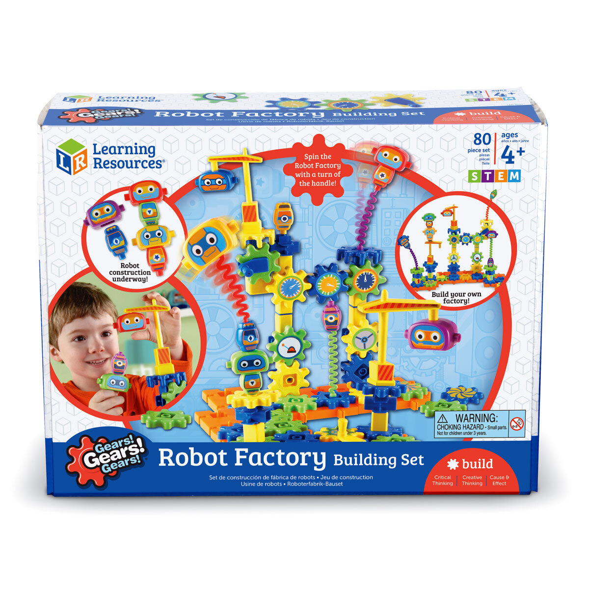 41550 Конструктор "Волшебные шестеренки. Фабрика роботов" Learning Resources LER9225 — изображение 1