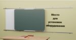 Рельсовая раздвижная система универсальная с 2-мя меловыми/маркерными досками Skilo — изображение 3