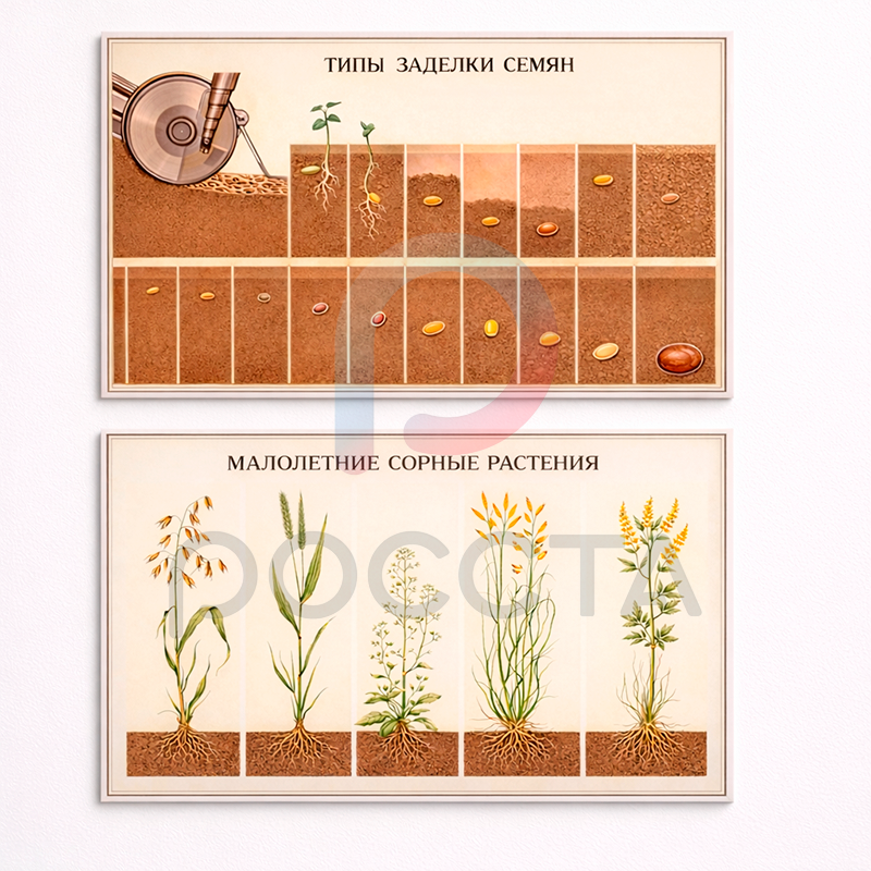 Komplekt demonstratsionnykh uchebnykh tablits_plakatov po agronomii Комплект демонстрационных учебных таблиц/плакатов по агрономии — изображение 1